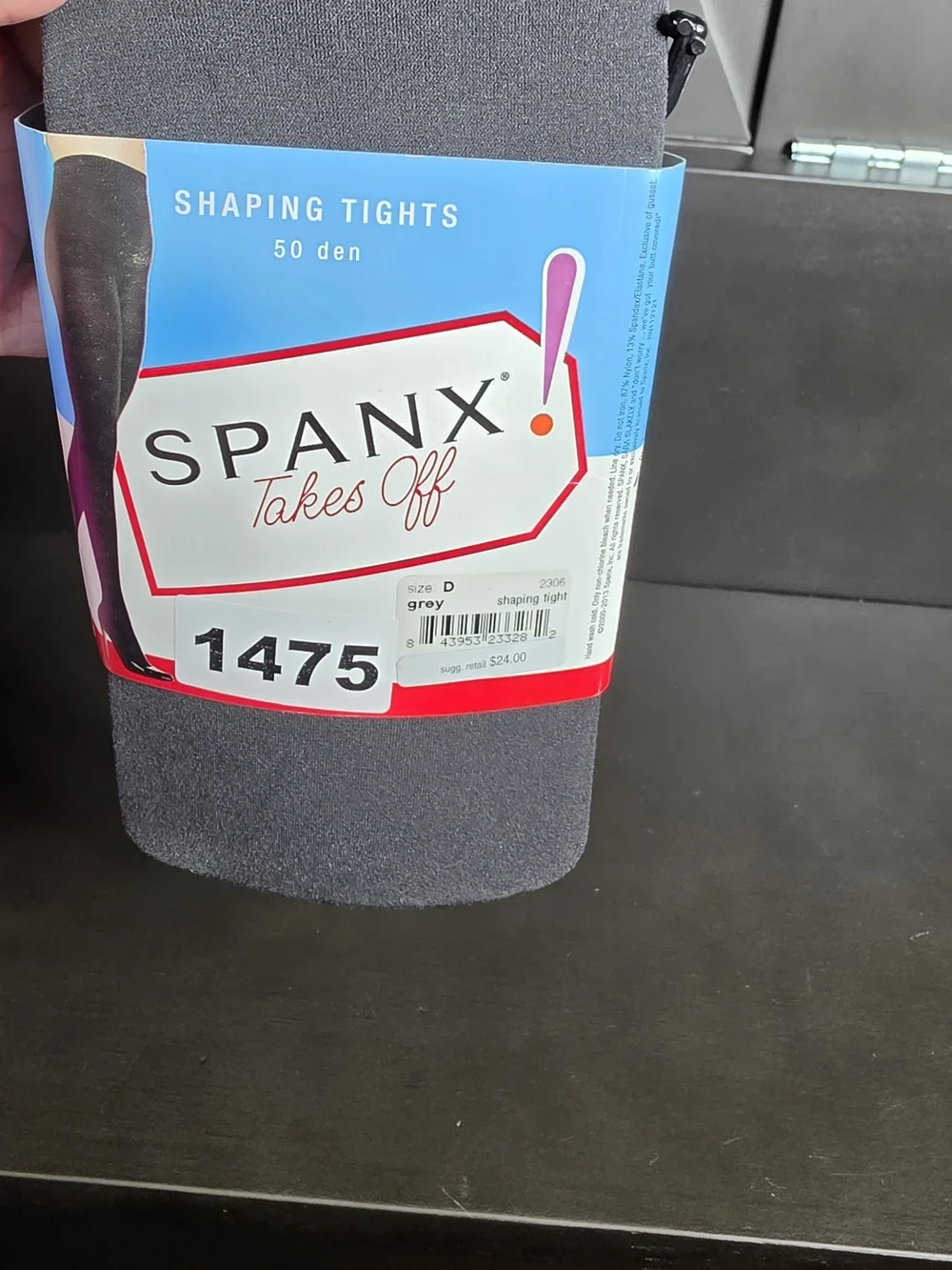 SPANX Takes Off Shaping Tights  in Grey Size D